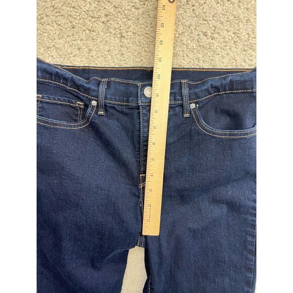 Levis Skinny Jeans Womens 31 Blue Dark Wash Mid Rise Stretch Denim Pants 31x29 - Picture 8 of 9